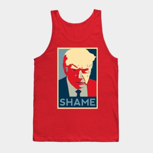 Trump mug shot Shame Obama HOPE poster style Tank Top